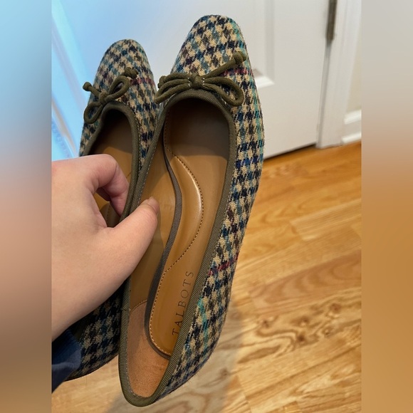 Talbots Vanessa Tweed Block Heels Size 6 | NWOT Sand Dollar Low Pumps - Picture 8 of 12